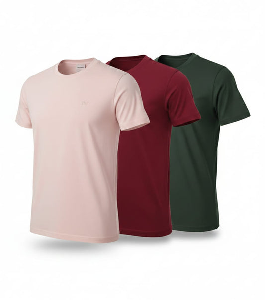 100% Cotton tees- Pack of 3